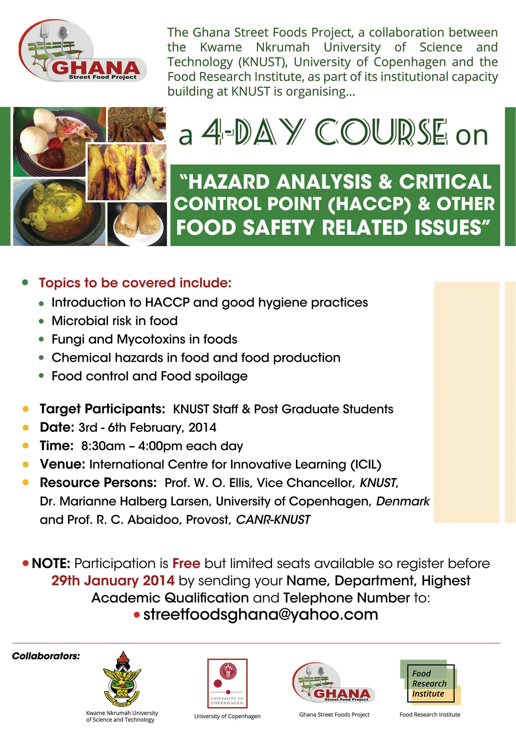 4-Day Course by Ghana Street Food Project