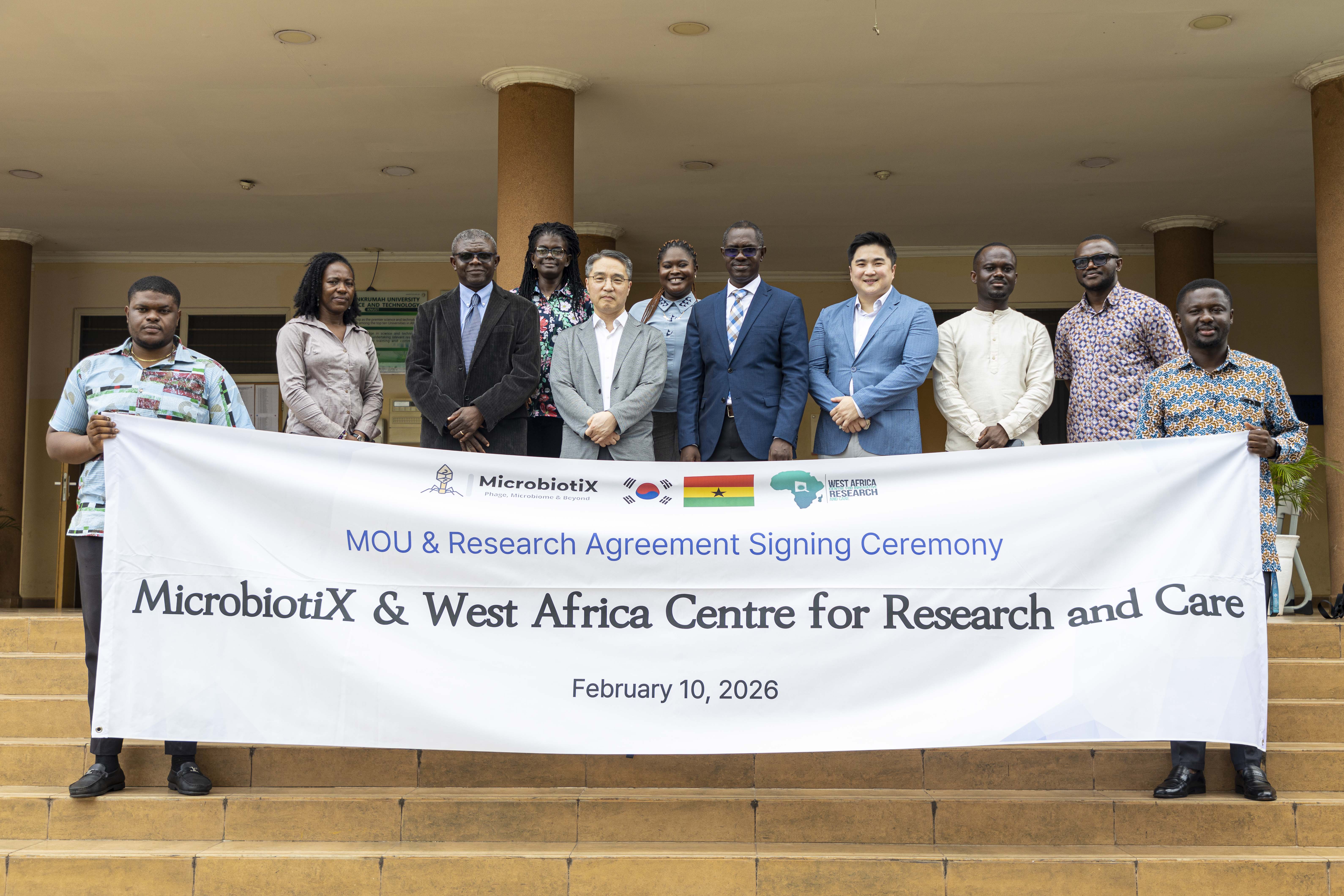 WACIRC–KNUST Signs MoU with MicrobiotiX to Advance Collaborative Research on Drug-Resistant Infections