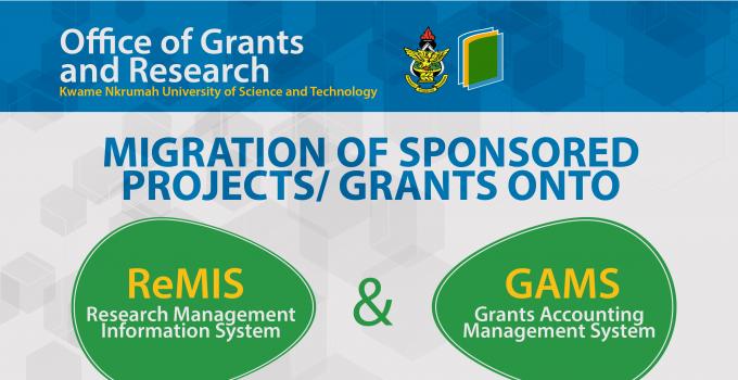 Migration of Sponsored Projects onto the ReMIS and GAMS
