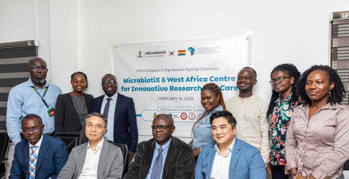 WACIRC–KNUST Signs MoU with MicrobiotiX to Advance Collaborative Research on Drug-Resistant Infections