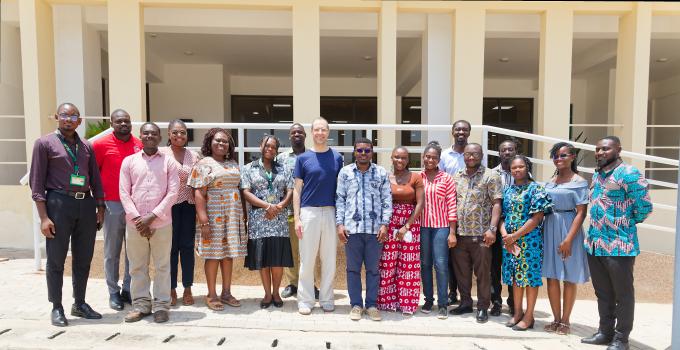 Professor Alexander Kabla at the Office of Grants and Research.